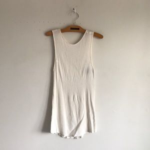 REFORMATION asymmetrical open back dress